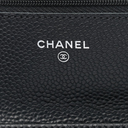 Chanel Caviar Quilted Wallet On Chain WOC Black 6 of 11