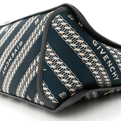 Givenchy Canvas Jacquard Medium Bond Tote Oil Blue 11 of 12