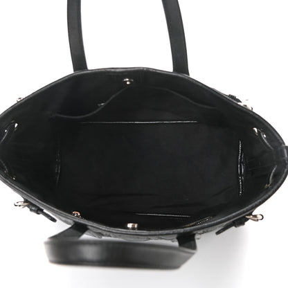 Christian Dior Coated Canvas Cannage Mini Panarea Tote Black 5 of 11