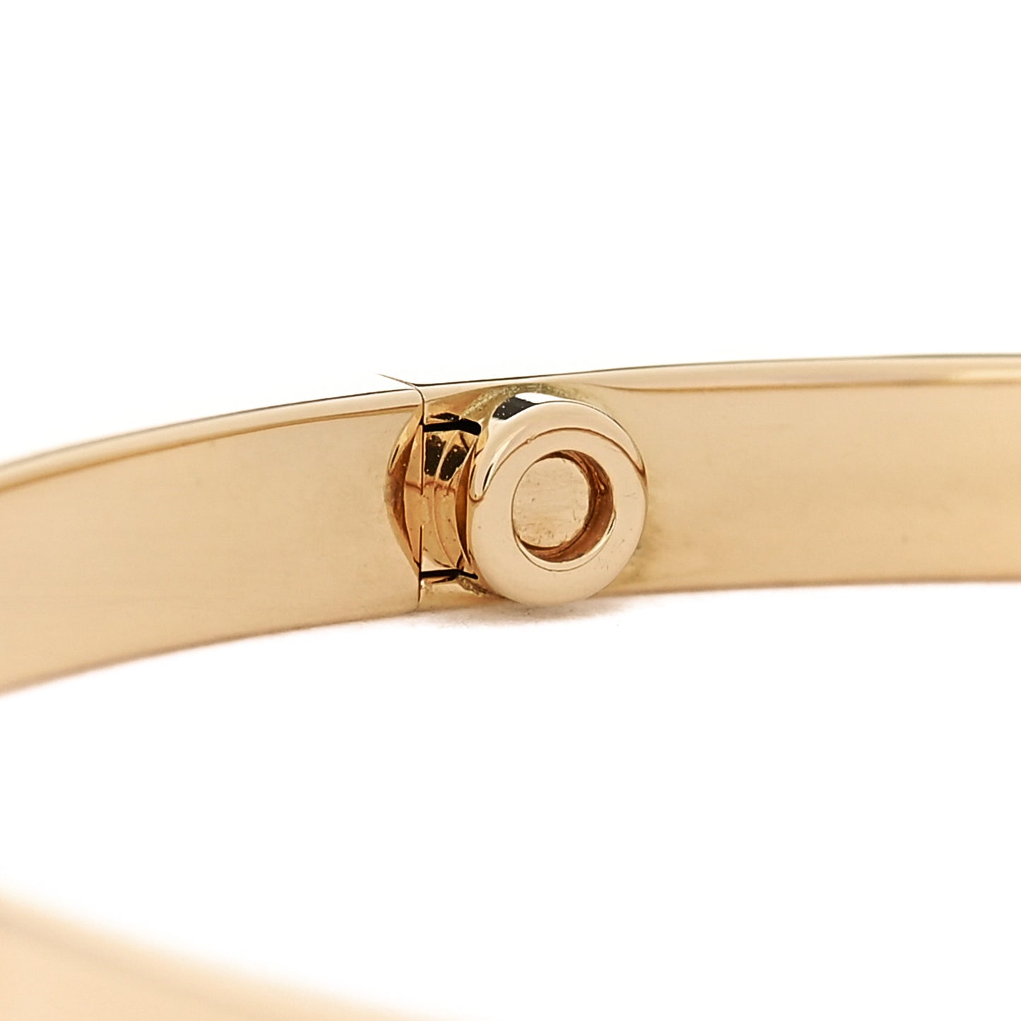 18K Yellow Gold 10 Diamond Small LOVE Bracelet 17