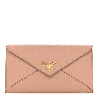 Prada Vitello Daino Envelope Wallet Cammeo 1 of 6