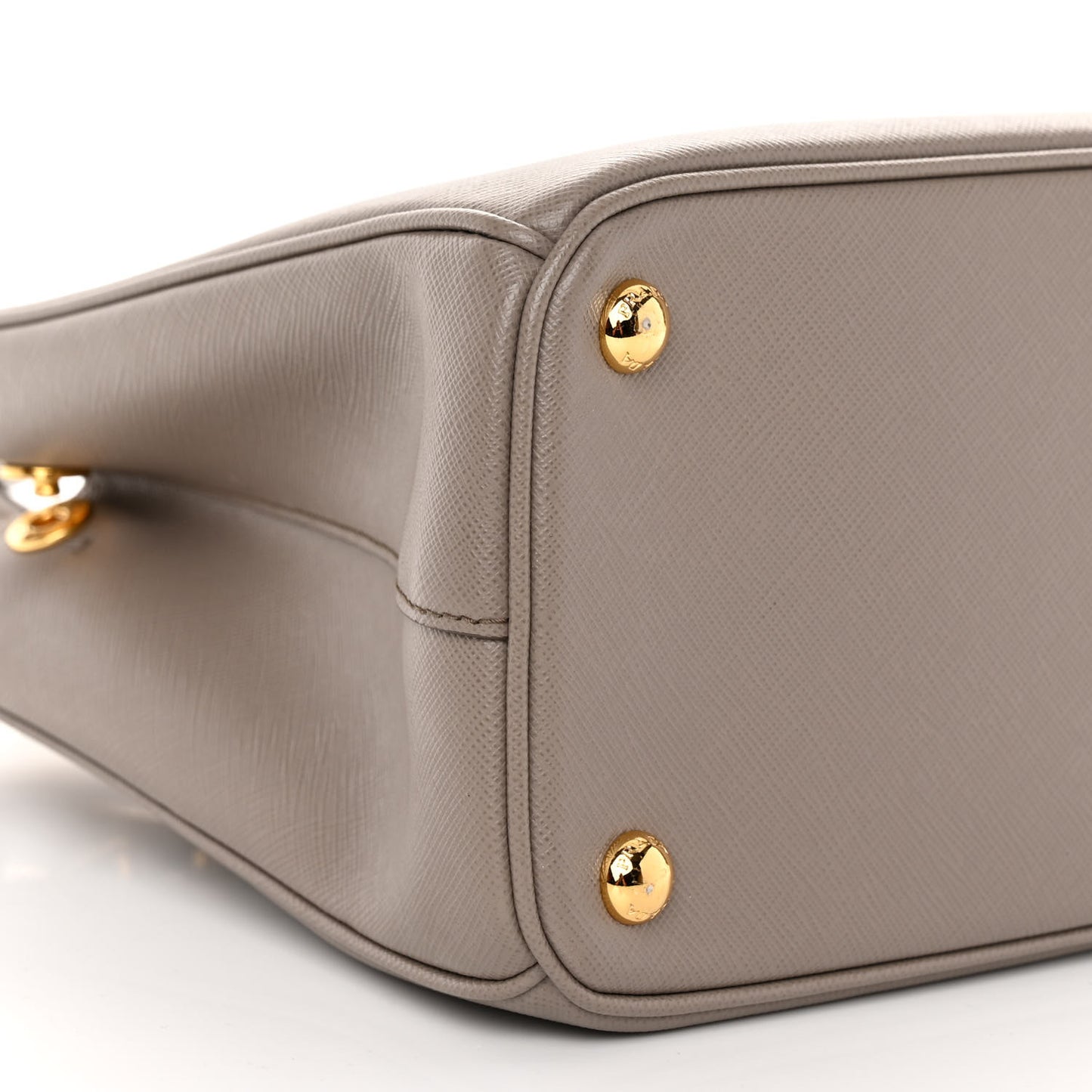 Saffiano Small Galleria Double Zip Tote Argilla