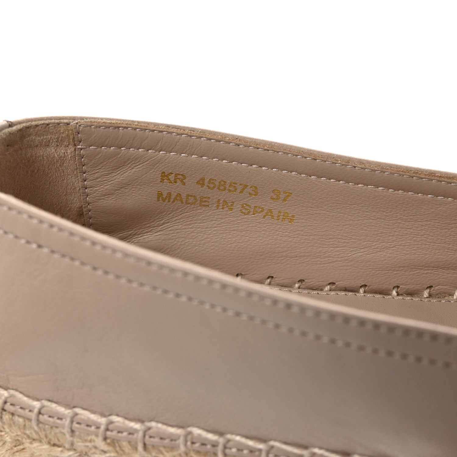 Saint Laurent Nappa Monogram Espadrilles 37 Rose Poudre 9 of 10