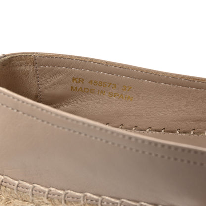 Saint Laurent Nappa Monogram Espadrilles 37 Rose Poudre 9 of 10