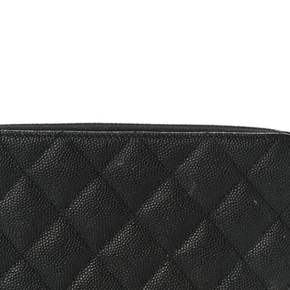 Chanel Caviar Quilted Medium Zip Around Wallet Black 14 of 14