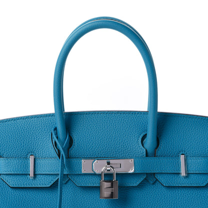 Hermes Togo Birkin 30 Bleu Zanzibar Malachite 10 of 11