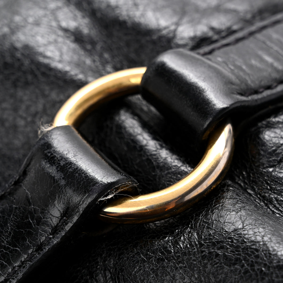 Vitello Lux Bow Tote  Black