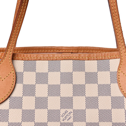Louis Vuitton Damier Azur Neo Neverfull MM Rose Ballerine 20 of 20