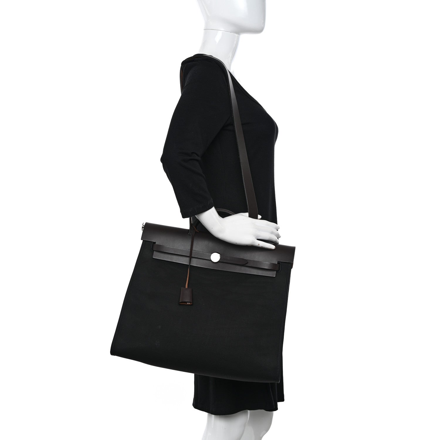Hermes Toile Vache Hunter Herbag Zip 39 MM Black Ebene 2 of 15