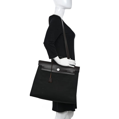 Hermes Toile Vache Hunter Herbag Zip 39 MM Black Ebene 2 of 15