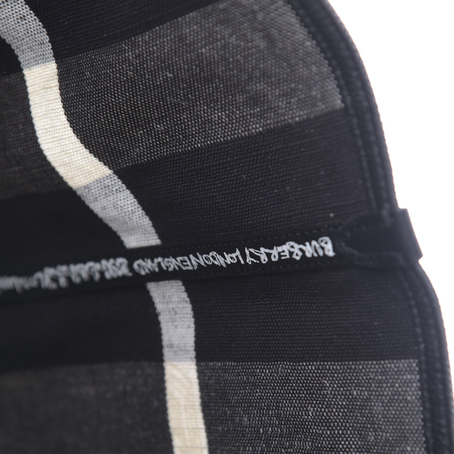 Burberry Coated Canvas Mega Check Medium Doodle Tote Black White 6 of 9