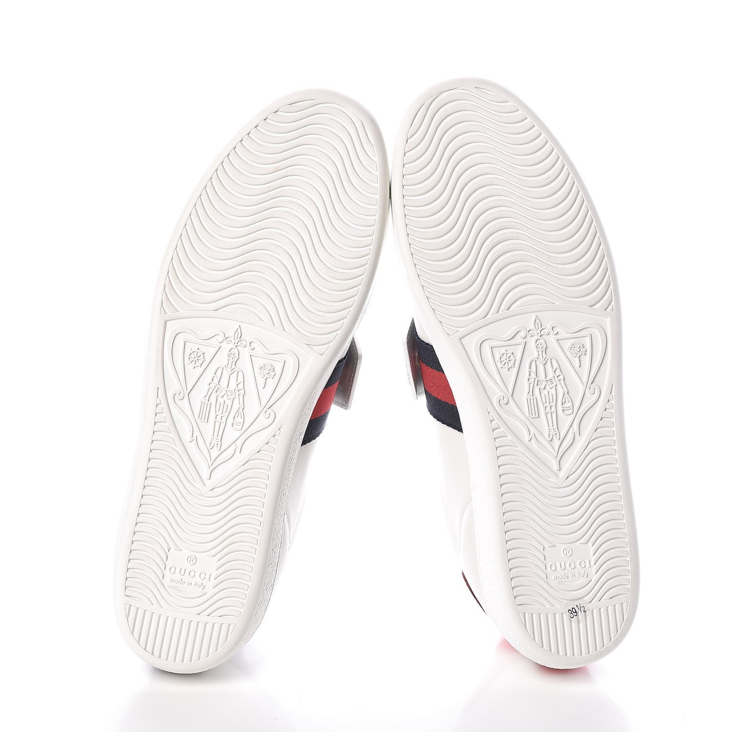 Gucci Calfskin Sequins Web Game Logo Womens Ace Sneakers 39.5 White 5 of 8