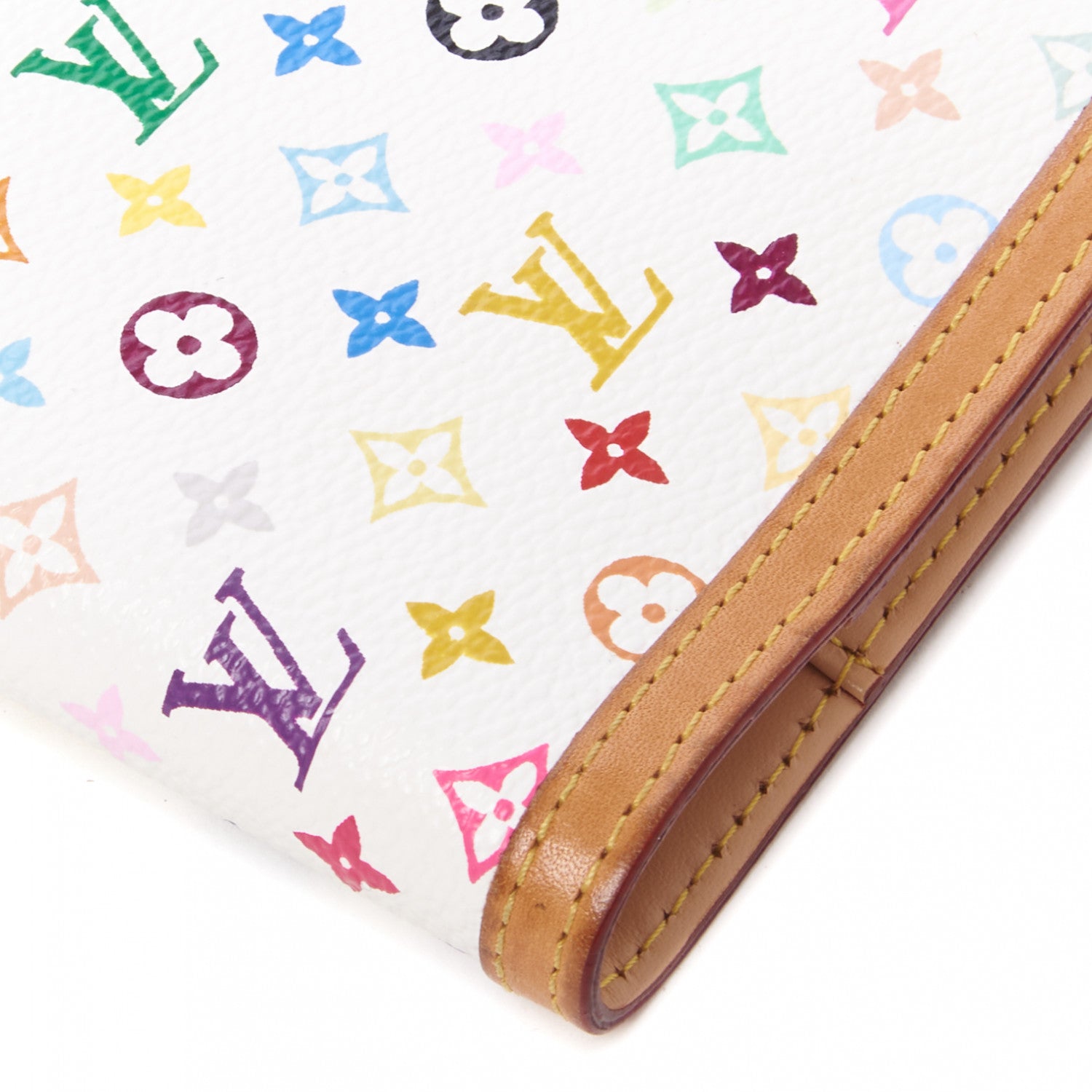 Louis Vuitton Monogram Multicolor Small Ring Agenda Cover White 4 of 7