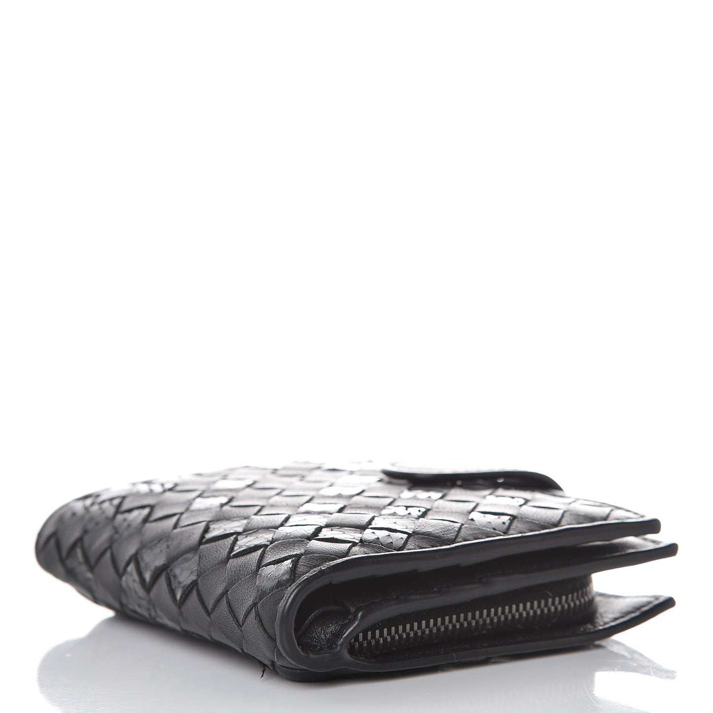 Nappa Ayers Intrecciato Mini Wallet Black