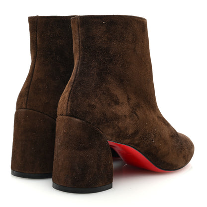 Christian Louboutin Veau Velours Turela 55 Ankle Boots 36.5 Arabica 4 of 8