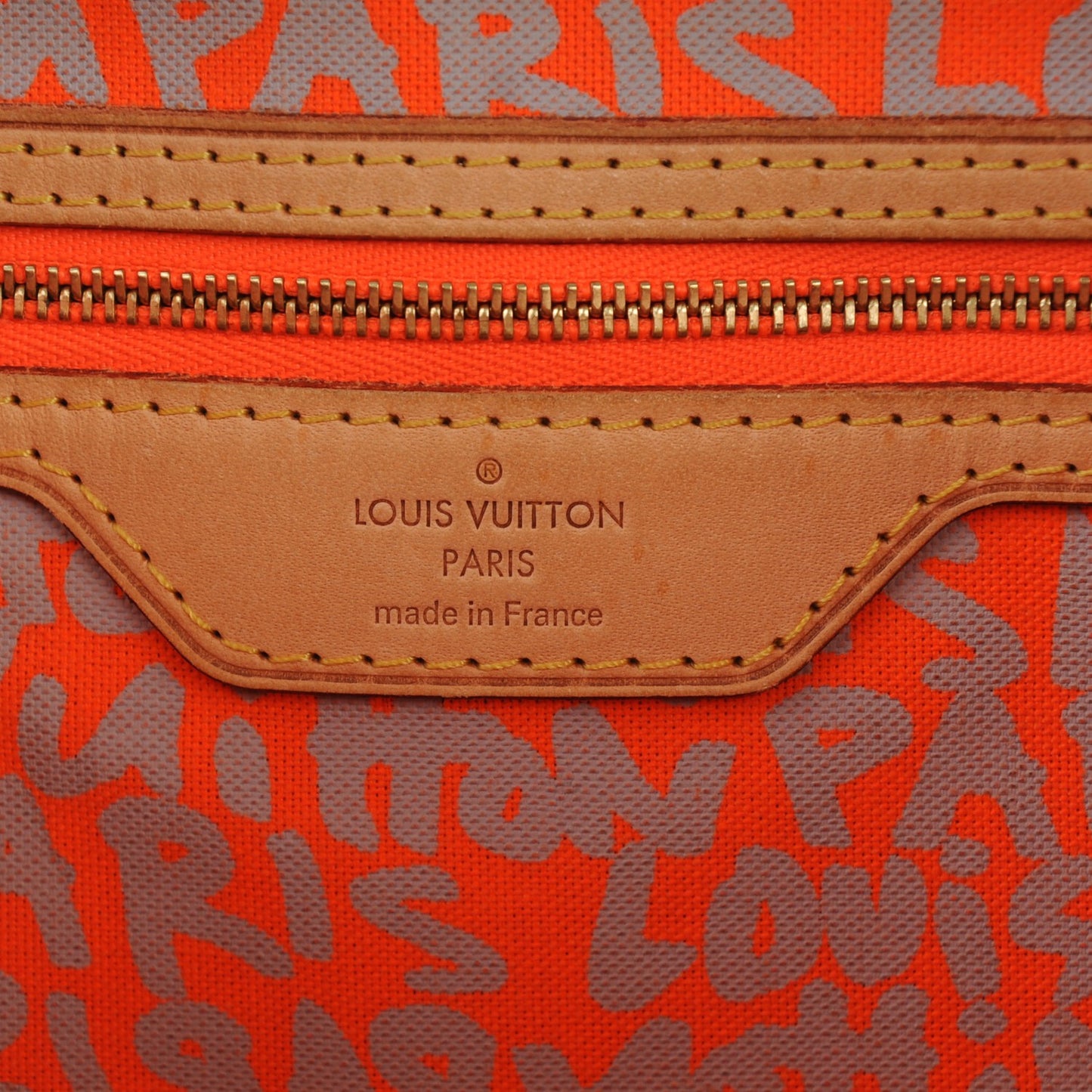 Monogram Graffiti Neverfull GM Orange