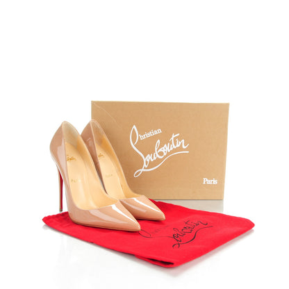 Christian Louboutin Patent So Kate 120 Pumps 38.5 Nude 9 of 9