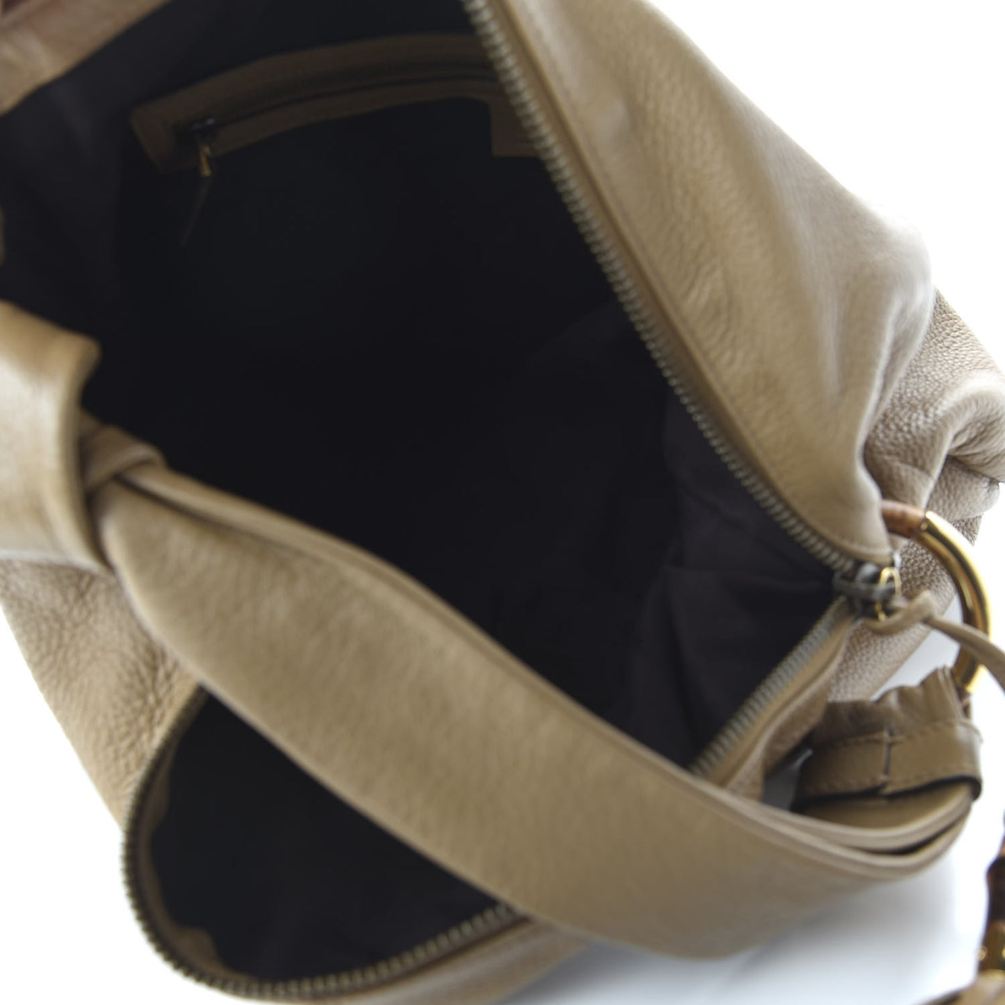 Pebbled Calfskin Medium Jungle Hobo Beige