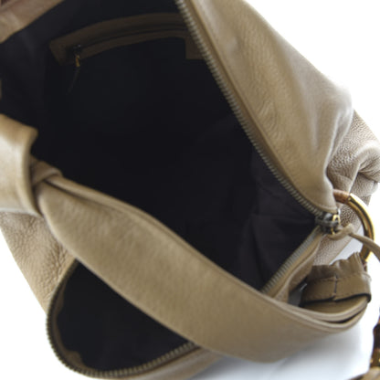 Gucci Pebbled Calfskin Medium Jungle Hobo Beige 5 of 11