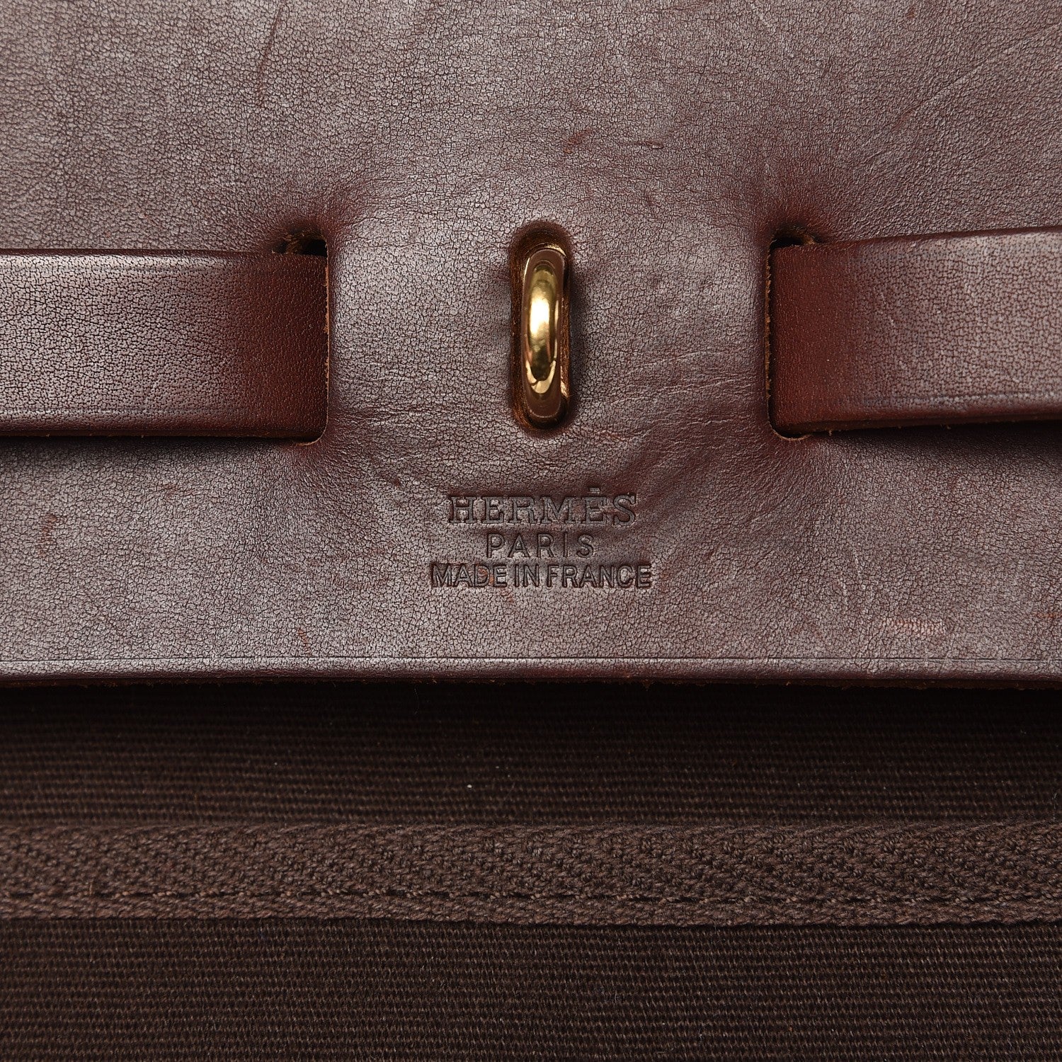 Hermes Vache Hunter Vibrato Herbag PM Havane 8 of 18