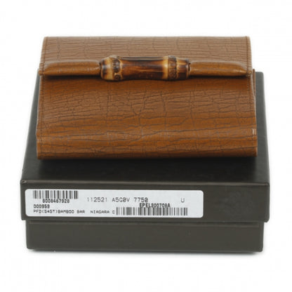Gucci Leather Bamboo Bar French Wallet 11 of 11