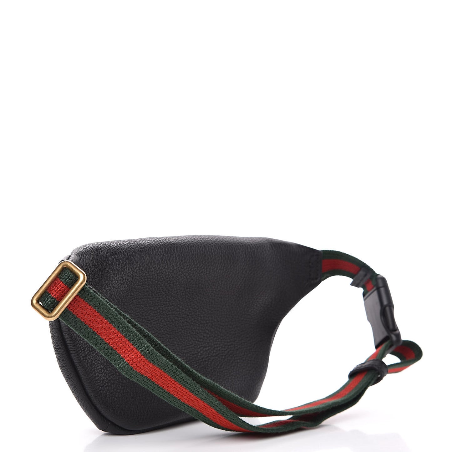 Grained Calfskin Small Logo Belt Bag Black