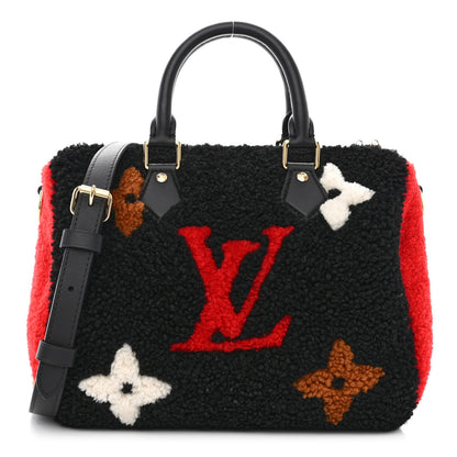 Louis Vuitton Monogram Teddy Speedy Bandouliere 25 Red 1 of 9