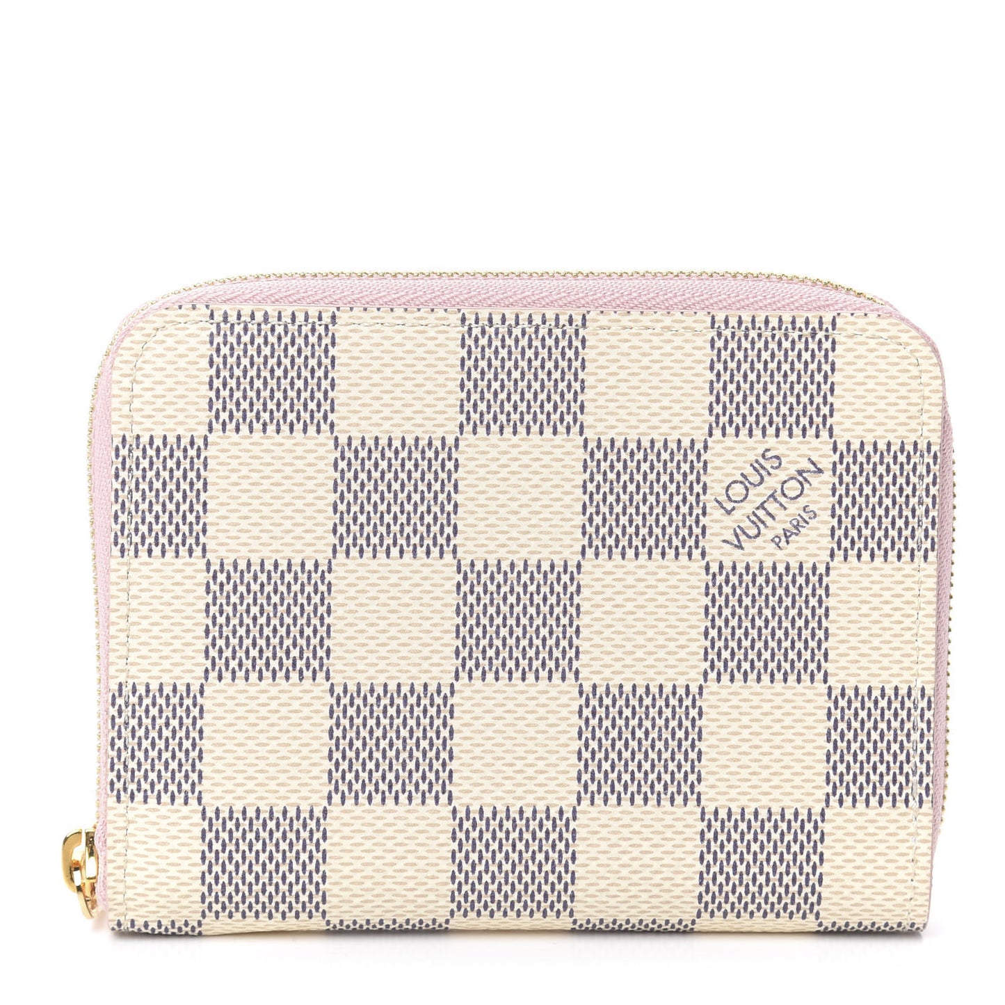 Damier Azur Zippy Coin Purse Rose Ballerine