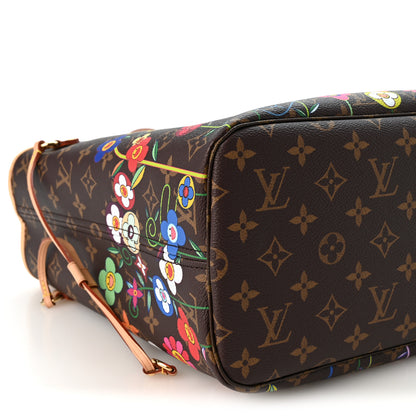 Louis Vuitton LV X TM Monogram Flowers Neverfull MM 8 of 9