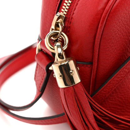 Gucci Pebbled Calfskin Small Soho Disco Bag Vibrant Red 11 of 12