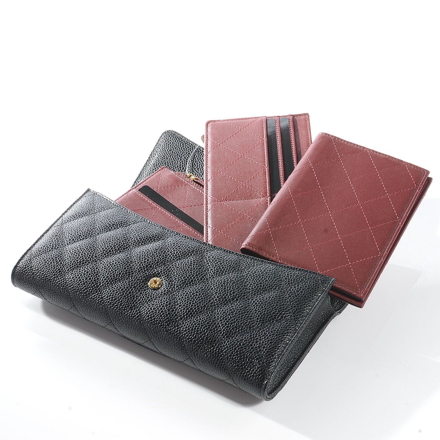 Chanel Caviar Quilted Travel Wallet Black 6 of 9