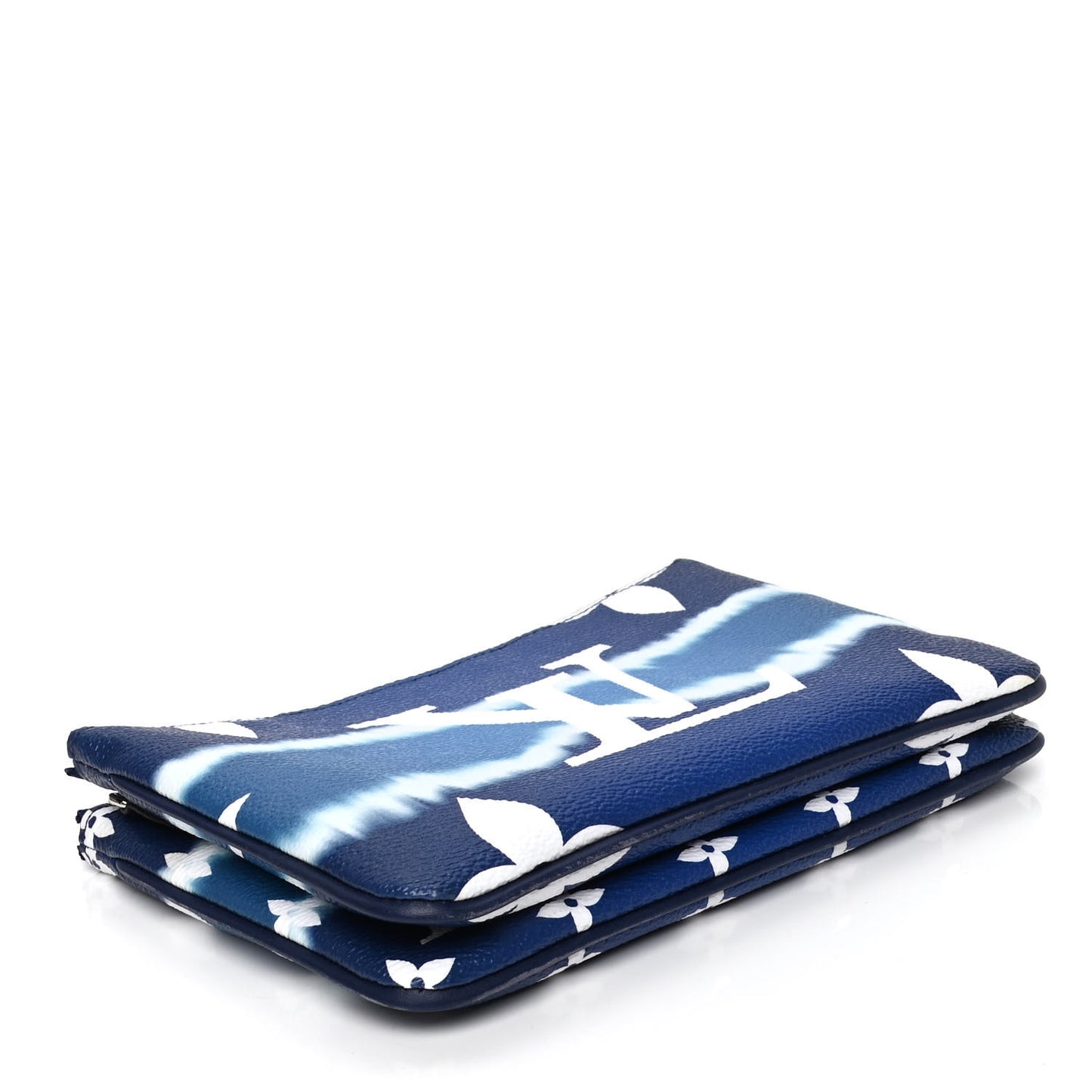 Monogram Giant Escale Double Zip Pochette Blue