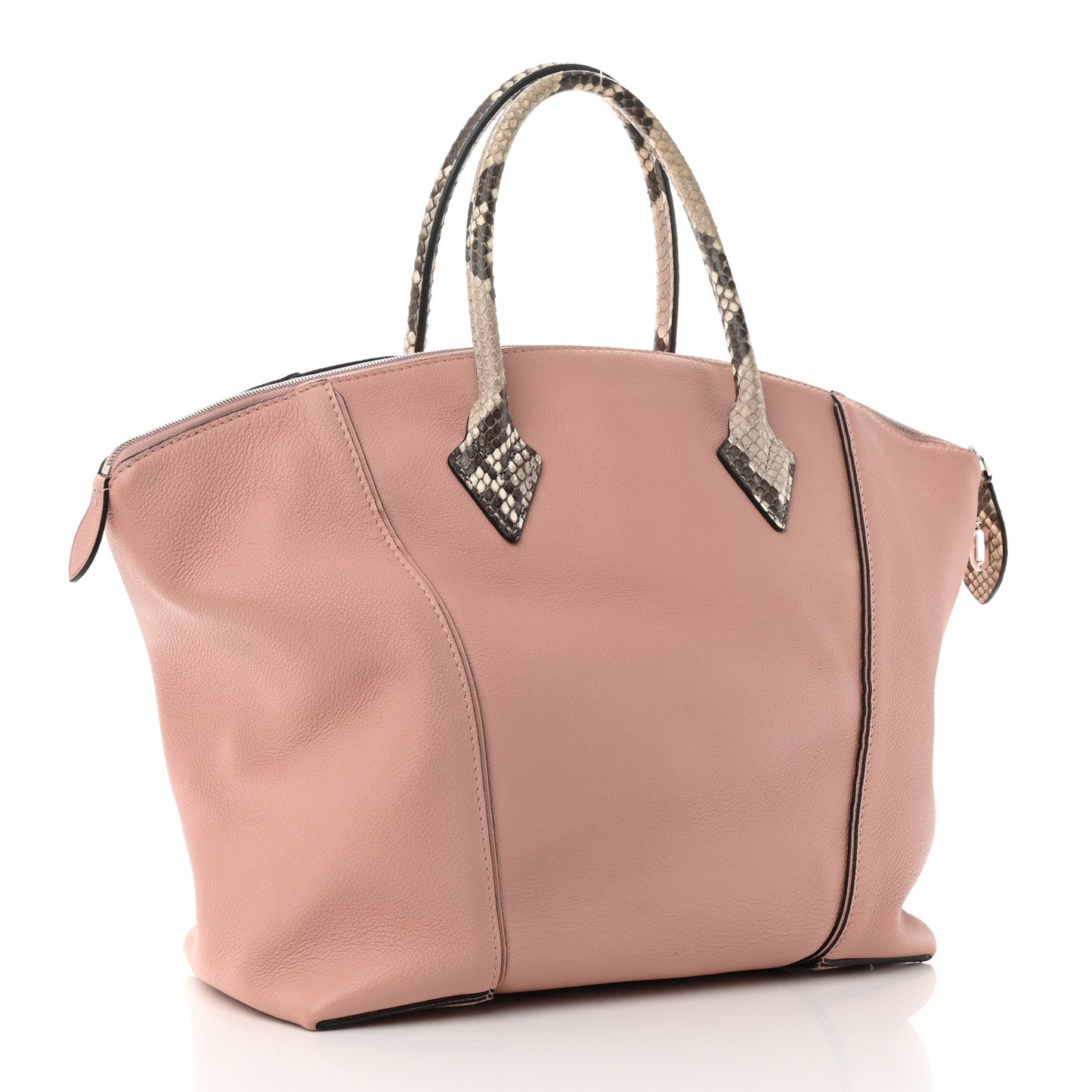Veau Cachemire Snakeskin Soft Lockit MM Magnolia