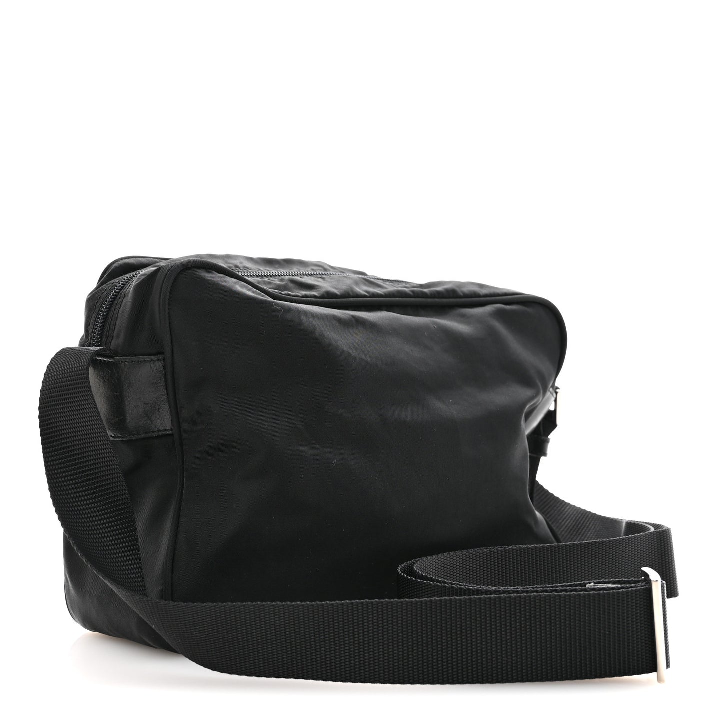 Nylon Vela Messenger Bag Black