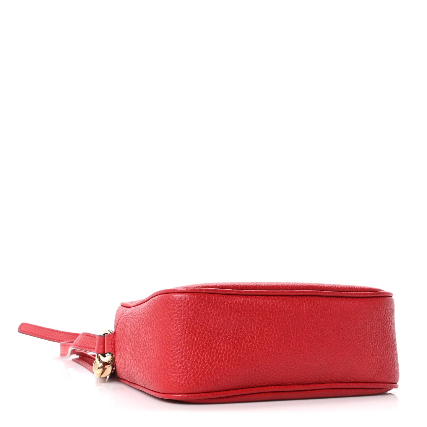 Pebbled Calfskin Small Soho Disco Bag Tabasco Red