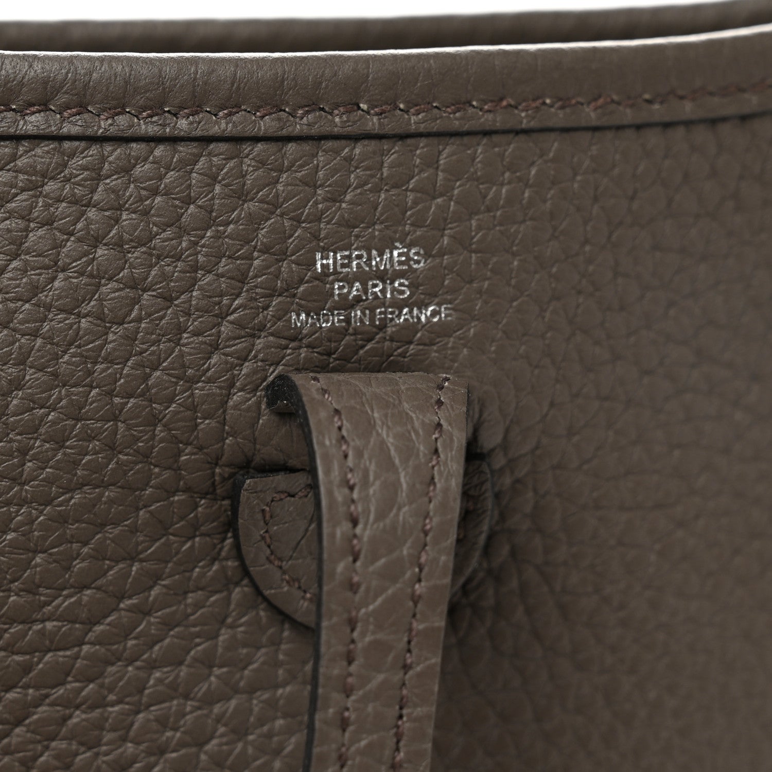 Hermes Taurillon Clemence Evelyne TPM Etain 6 of 6