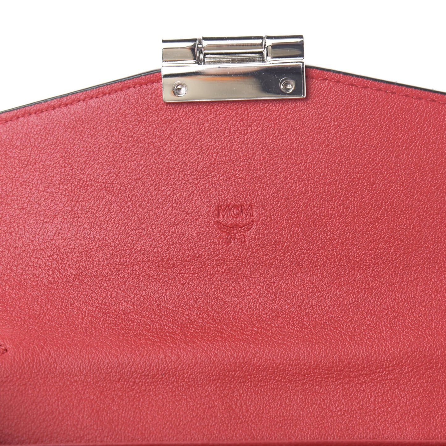 Visetos Large Patricia Wallet On Chain Black Red