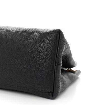 Gucci Pebbled Calfskin Medium Soho Chain Shoulder Bag Black 10 of 12