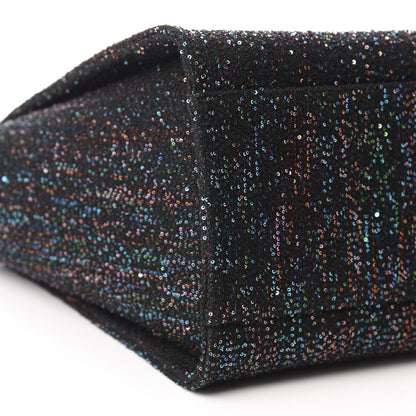 Chanel Calfskin Sequin Medium Deauville Tote Black 6 of 10