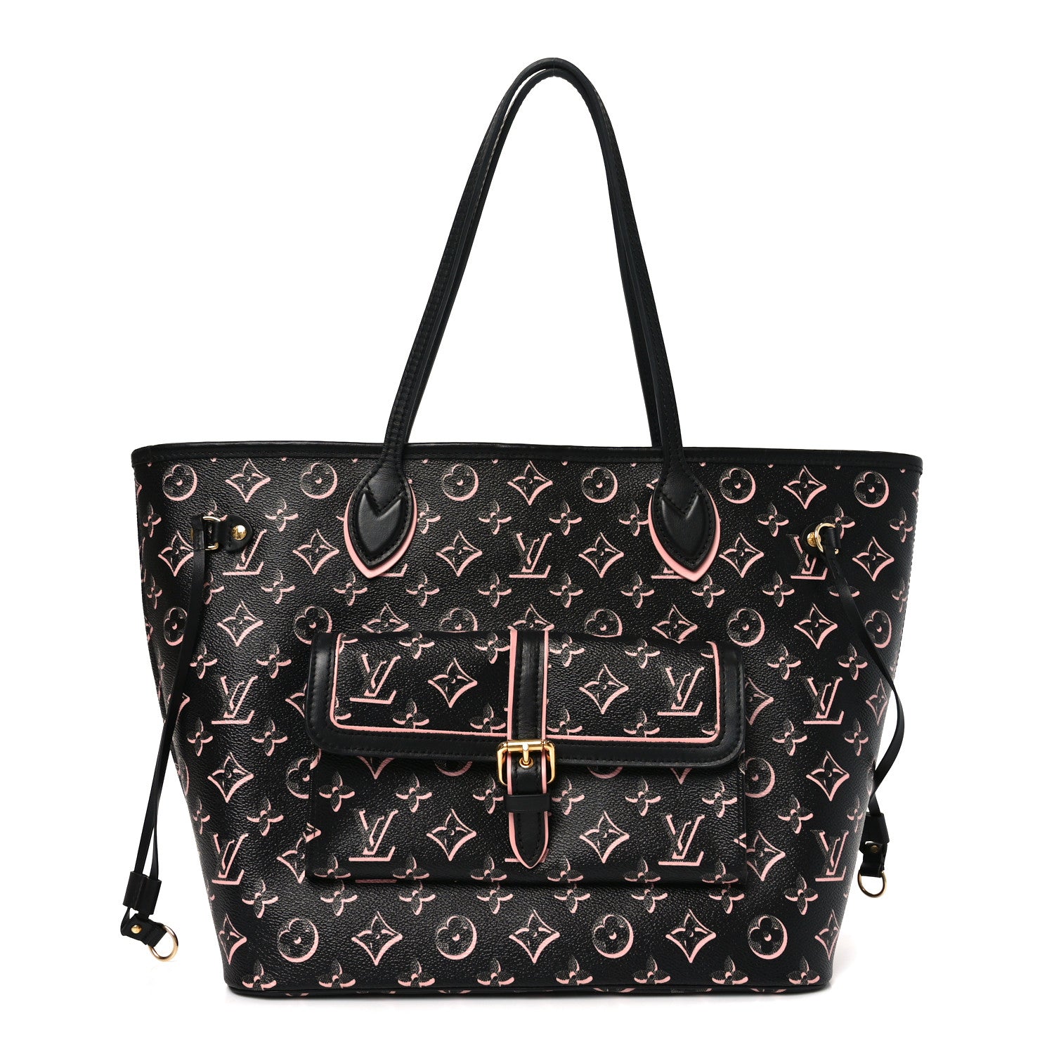 Louis Vuitton Monogram Fall For You Neverfull MM Black 1 of 12