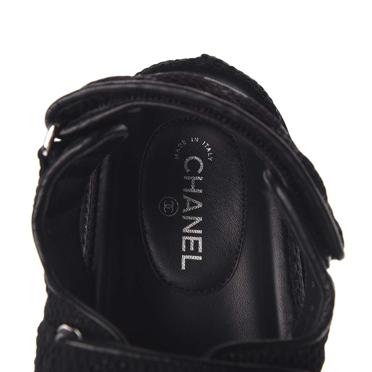 Fabric Velcro Dad Sandals 36 Black