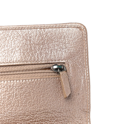 Chanel Metallic Goatskin Wallet On Chain WOC Gold 17 of 19