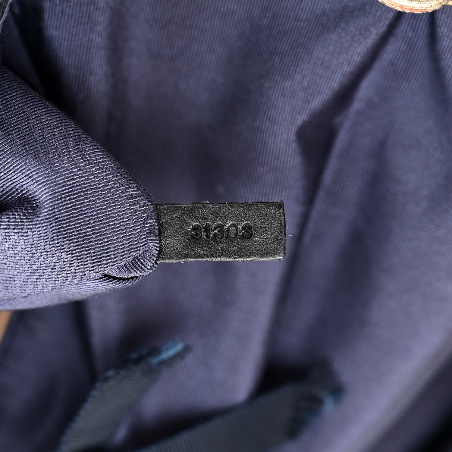 Lanvin Canvas Pleated Happy Square Shoulder Bag Blue Black 7 of 10