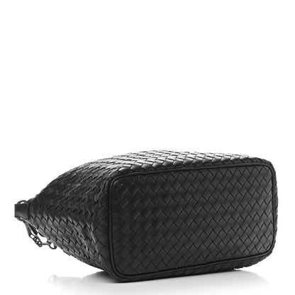 Bottega Veneta Nappa Intrecciato Small Shoulder Bag Black 4 of 10