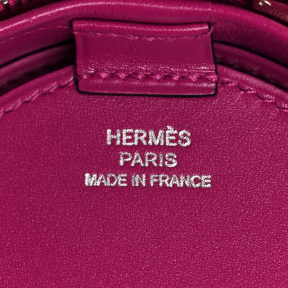 Hermes Veau Villandry Micro Rond Rose Pourpre 6 of 11