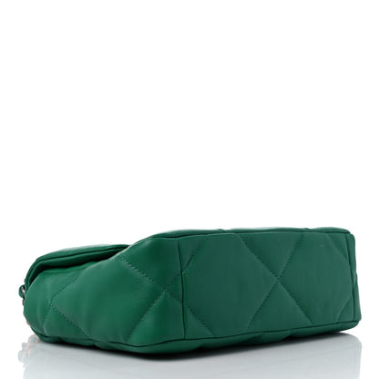Chanel Lambskin Quilted Medium Chanel 19 Flap Green 4 of 9