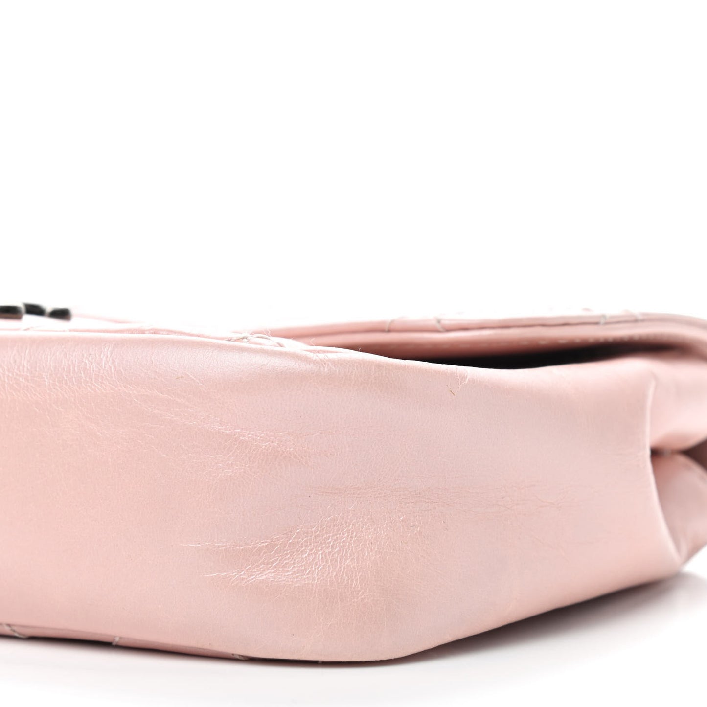 Glazed Calfskin Quilted Mini Coco Pleats Flap Pink