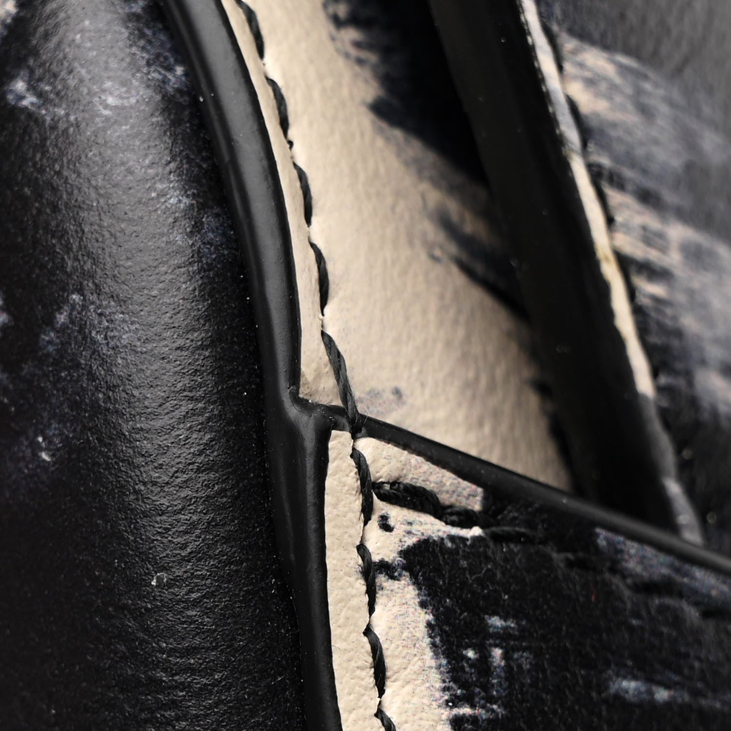 Christian Dior Calfskin New York Saddle Bag With Strap Black Multicolor 12 of 13