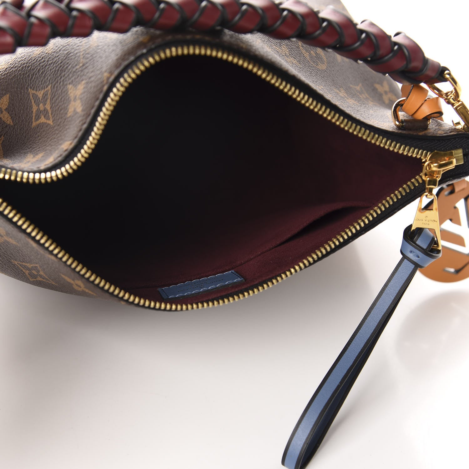Louis Vuitton Monogram Beaubourg Hobo Mini Bordeaux Red Peach Safran Blue Jean Blue 5 of 11