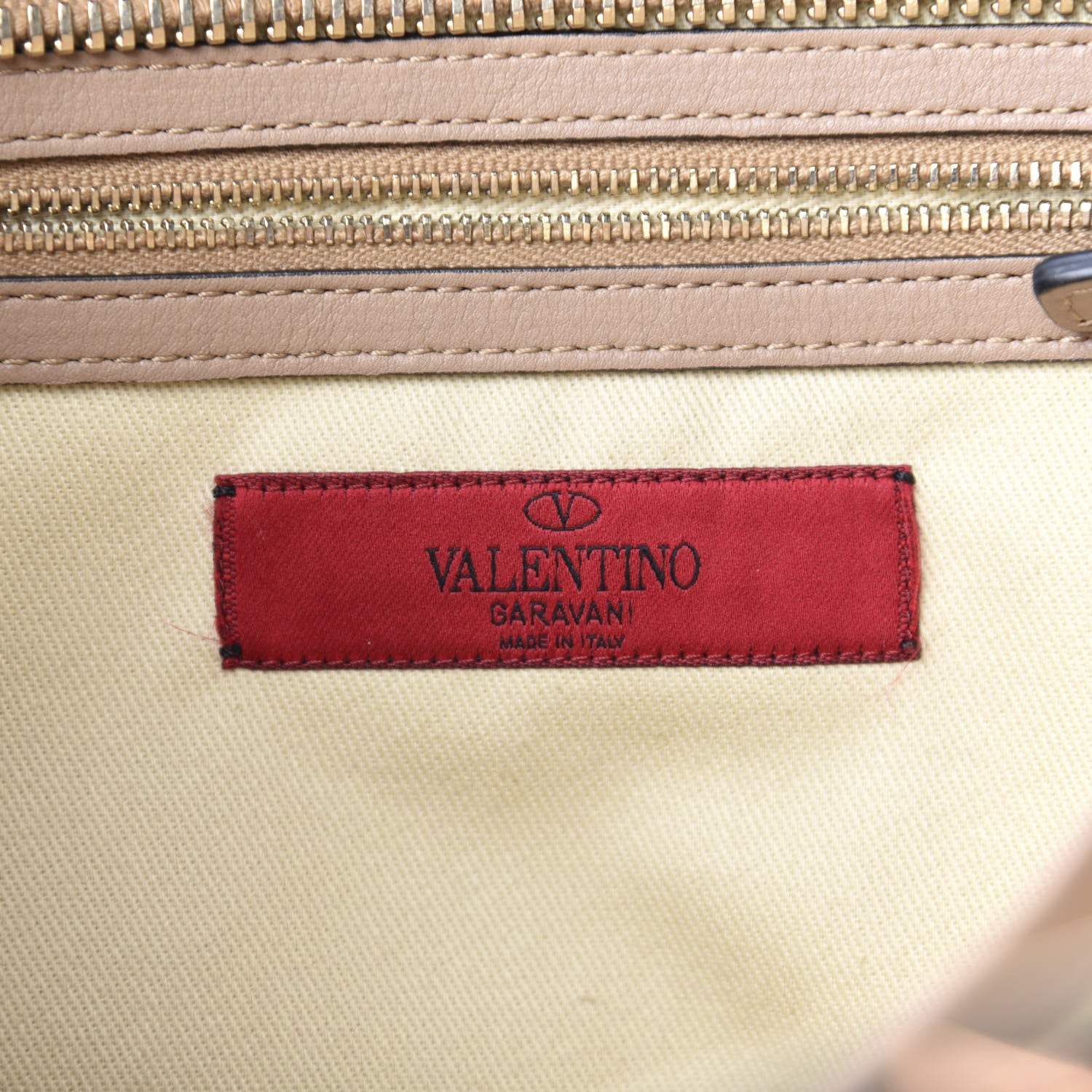Valentino Garavani Vitello Rockstud Double Handle Tote Alpaca 7 of 9